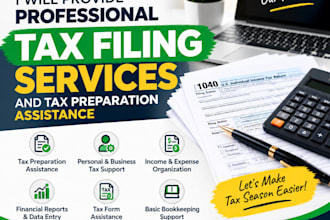provide professional tax filing services and tax preparation assistance