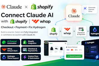 connect claude ai with shopify whop shopify whop checkout payment fix hydrogen