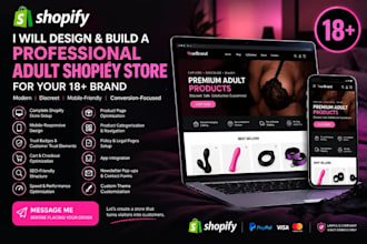 create a professional adult shopify store