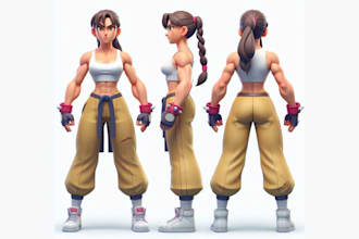 3d model rigging 3d character rig   facial rig, full body rig, animation, uefn