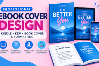 do italian ebook formatting, typesetting, ebook cover and KDP kindle cover