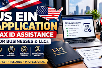 assist with US ein application and tax id for your business