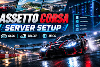 setup and customize your assetto corsa server with cars, tracks and mods