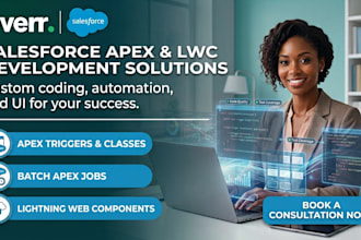 develop salesforce apex triggers classes batch jobs and lightning web components