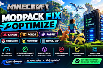minecraft modpack fix optimize crash forge fabric cobblemon palworld server smp