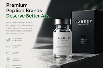 run peptide ads peptide fb ig social media ads campaing