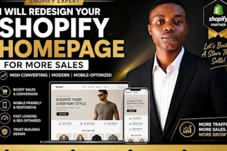 shopify homepage redesign for better conversions