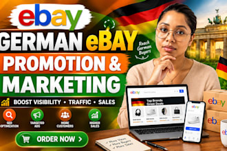 do expert german ebay promotion, marketing to boost your listing visitors, sales
