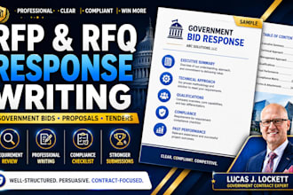 write professional rfp and rfq responses for government contracts