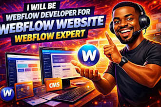 be webflow developer for webflow website webflow design webflow expert