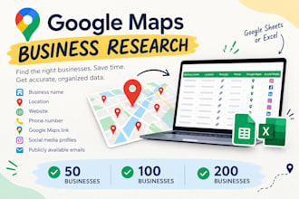 ind businesses on google maps and create a targeted list