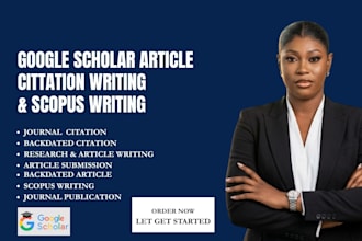 write google scholar and scopus research articles for journal submission