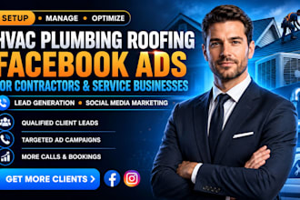 hvac plumbing roofing facebook meta ads social media marketing lead generation