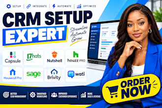 setup capsule 17hats nutshell houzz pro housecall pro sage brivity wati kommo
