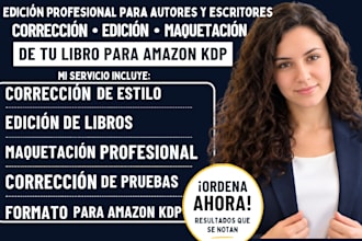 corregiré editaré y daré formato profesional a tu libro o ebook y publicar
