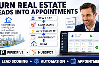 ghl real estate lead scoring appointment workflow in pipedrive, hubspot, zapier