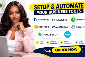 setup buildertrend procore quickbooks jobtread jobnimbus acculynx houzz pro xero