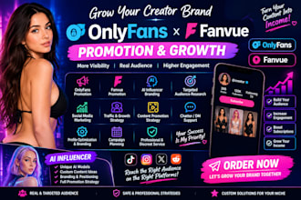onlyfans promotion fanvue promotion ai influencer onlyfans traffic and chatter