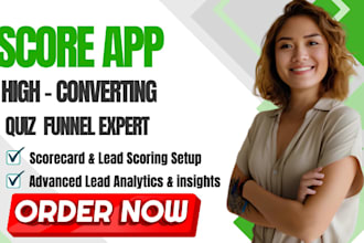 live score app scorecard lead generation quiz result quiz funnel survey jotform