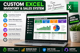 create custom excel inventory and sales management systems