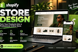 design a professional shopify store for your business