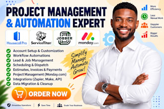 setup housecall pro servicetitan automation jobber monday com project management