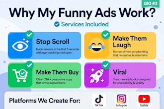 create funny comedy advertisement for your product
