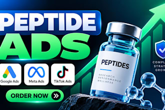 fix peptide ads issues and set up compliant google and facebook ads