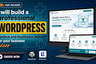 build a professional wordpress medical and healthcare website for your business
