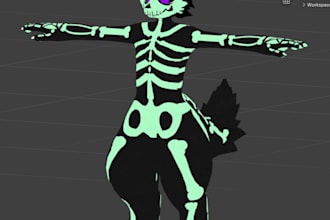 offer custom reskins of vrchat avatars in blender and unity