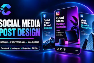 design professional social media posts for your business