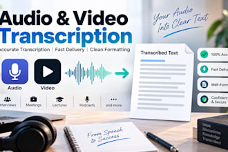 transcribe arabic audio and video into accurate text