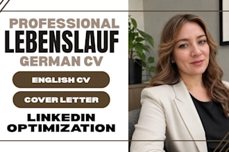 write ats german and english CV, cover letter and optimize linkedin