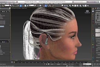 do realistic hair xgen grooming,3d hair style, braid hair, custom metahuman hair
