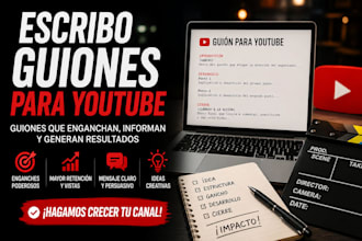 escribiré un guion profesional para tu video de youtube