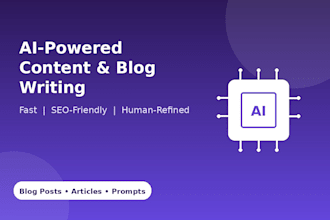write ai powered blog posts and articles for your business
