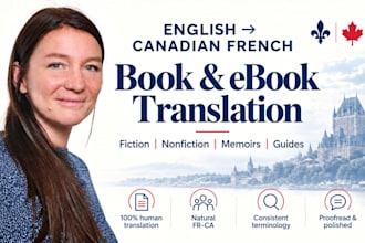 translate your book or ebook into canadian french