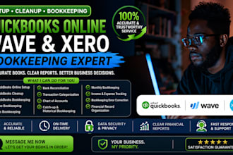 setup cleanup quickbooks online bookkeeping with quickbook wave xero bookkeeping