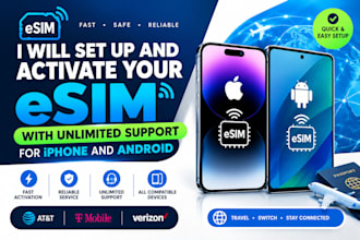 setup and activate your esim with unlimited support for iphone and android