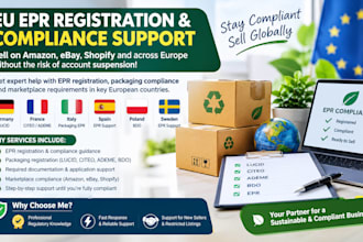 handle epr registration and compliance for germany, france, italy, sweden, spain