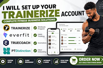 set up trainerize and upload workout programs in trainerize for fitness coaches