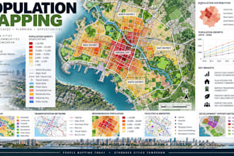 create population mapping layouts urban development planning concepts
