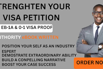 design eb1 visa petition slides, evidence binder, and  deck