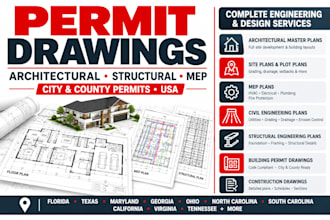 provide architectural master plan, site plan, mep, civil and structural engineer