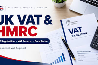 do UK vat registration, vat return filing and hmrccompliance bank reconciliatio