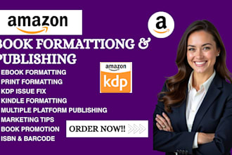 publish book on amazon kindle KDP, book formatting, amazon KDP book publishing