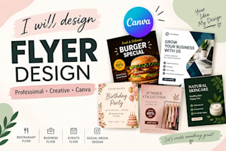 design professional flyers and posters in canva