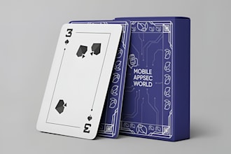 design custom card deck packaging, tuck box, card game box with dieline