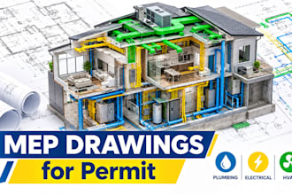 design mep engineering drawings for building permit approval