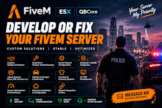 develop or fix your fivem serve
